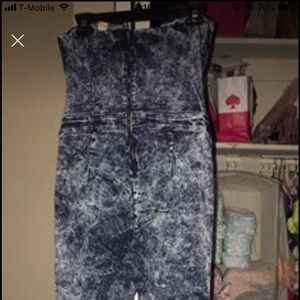 Large denim jumpsuit